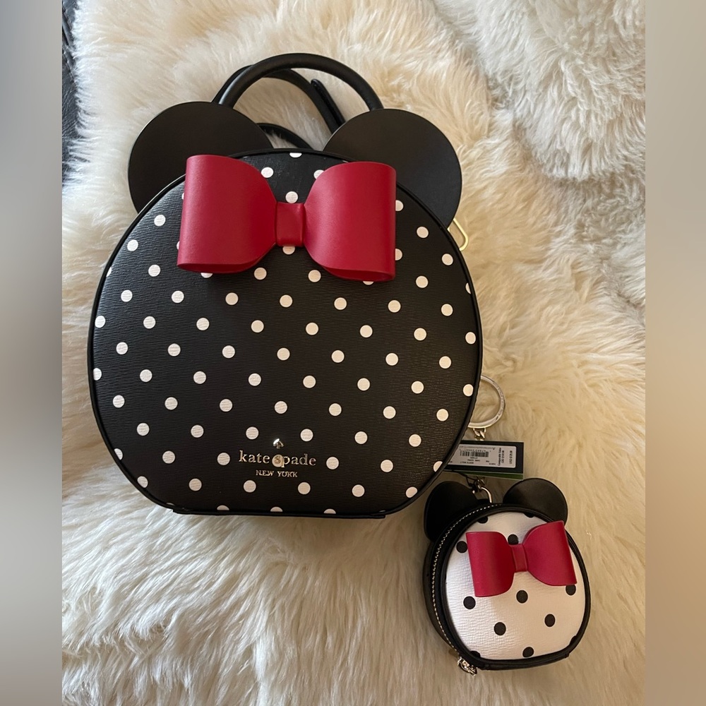 BUNDLE Disney x Kate spade ♠️ Minnie Mouse purse and coin pouch.
